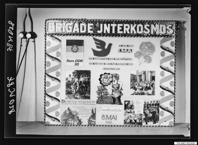 Wandzeitung der Brigade Interkosmos, Foto 1978