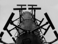 Antenne des HF (des späteren WF) in Karlshorst, Dezember 1954.